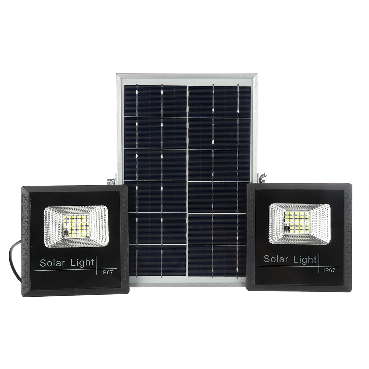 2x54LED Solar Powered  Flood Light Outdoor Garden Security Flood Lamp Remote