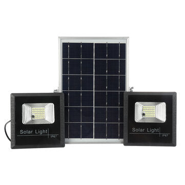 2x54LED Solar Powered  Flood Light Outdoor Garden Security Flood Lamp Remote