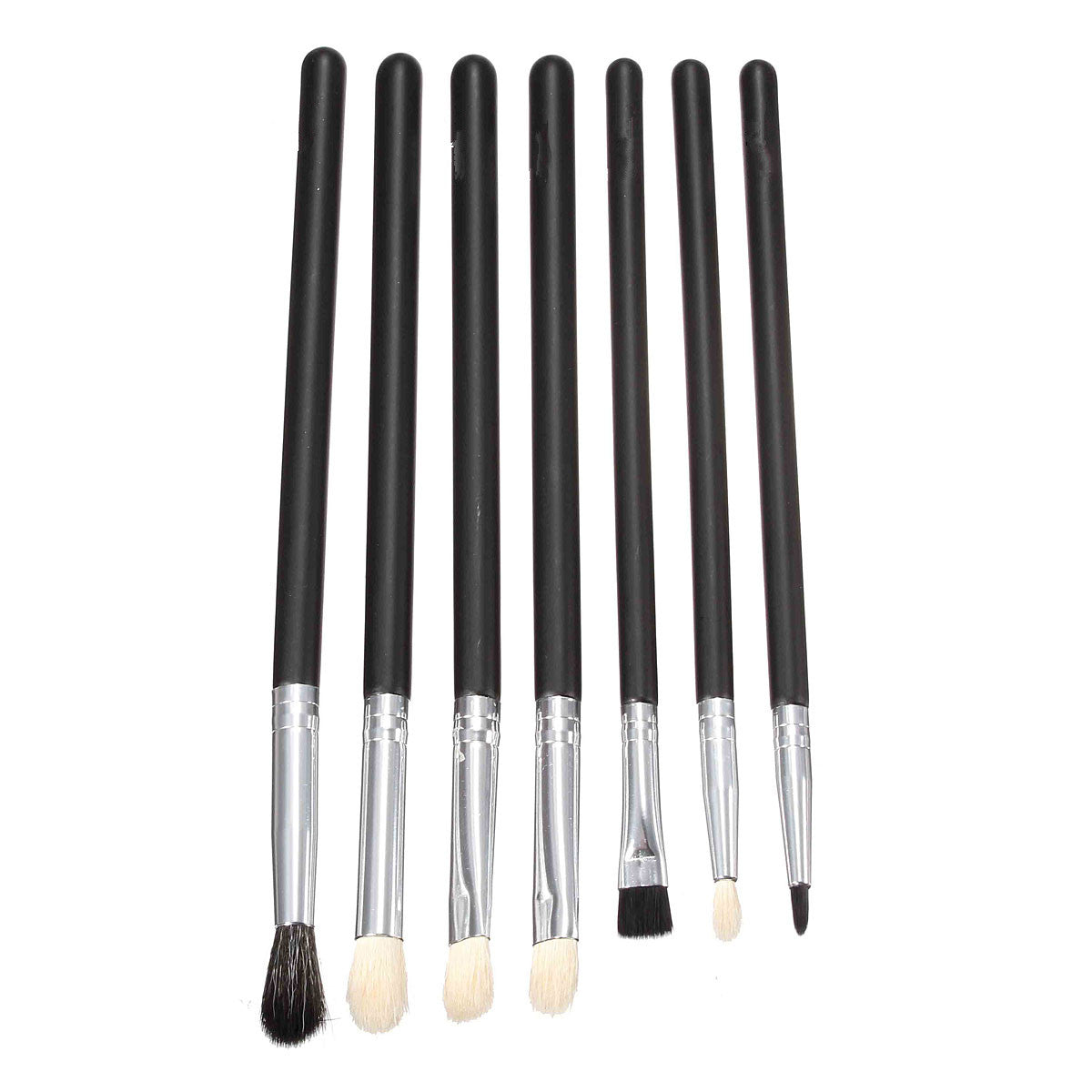 7pcs Eye Shadow Powder Brush Shaping Accurate Eyeliner Brow Makeup Brush Cosmetics Tools Kit