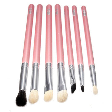 7pcs Eye Shadow Powder Brush Shaping Accurate Eyeliner Brow Makeup Brush Cosmetics Tools Kit