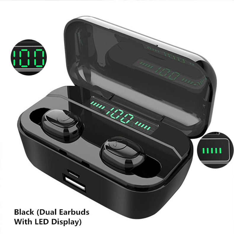 TWS bluetooth 5.0 3500mAh Wireless Stereo Earphone Battery Indicator Digital Display HIFI Sports Headphone With Charging Box